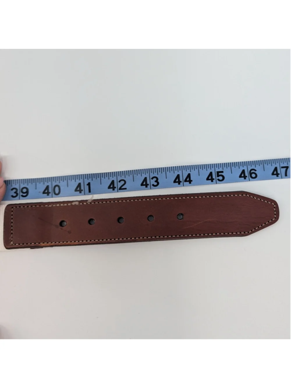 Martin Dingman Country Club White Webbing Belt Leather Trim Men’s 42 Golfcore